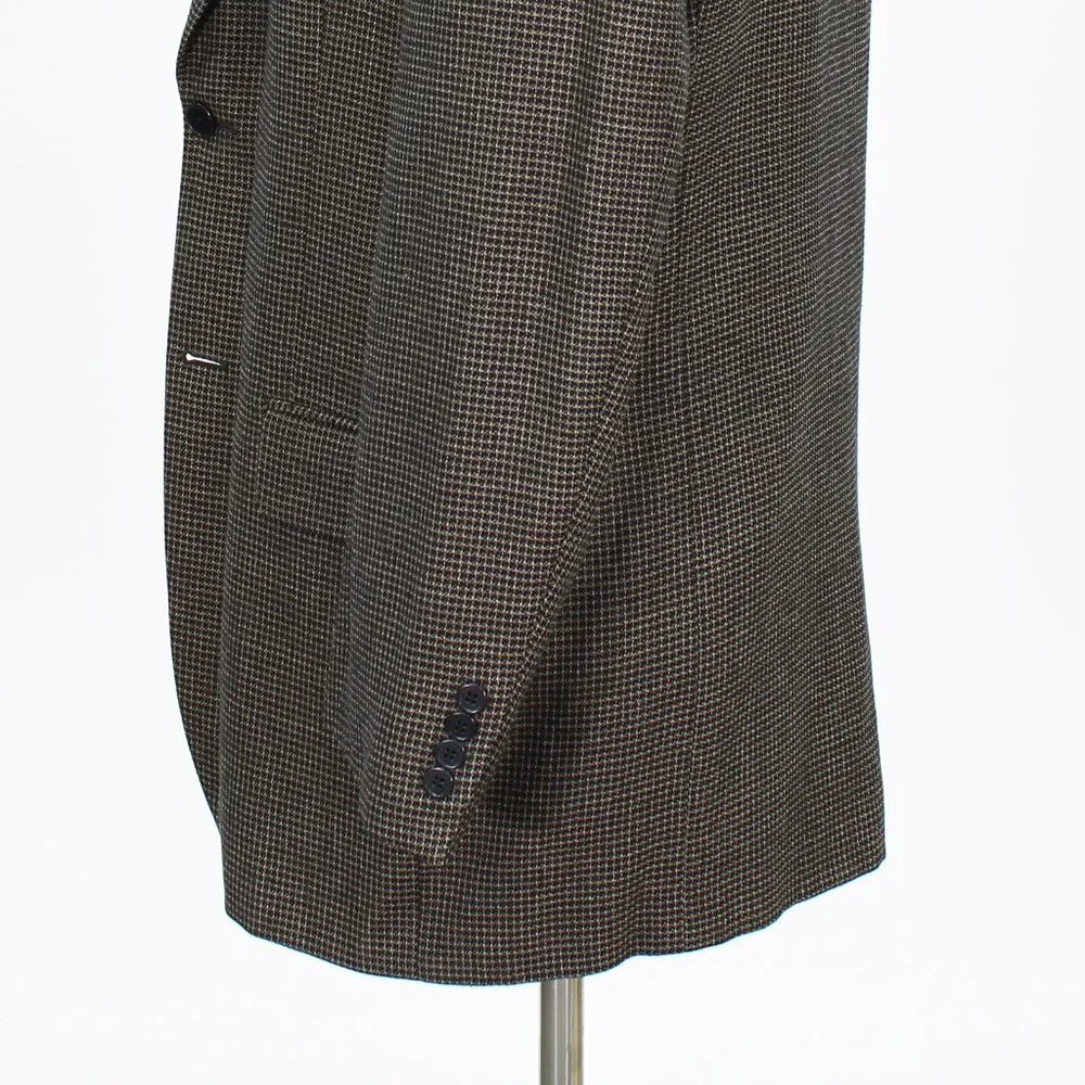 Joseph Abboud 42L Brown Solid 2-Button Sport Coat Blazer Jacket P460